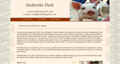Desktop Screenshot of hutteritepork.com